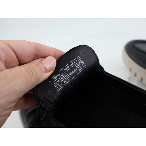 Vionic Uptown Loafer Women Size 11 Black Leather Slip On Platform Shoes - Picture 12 of 14